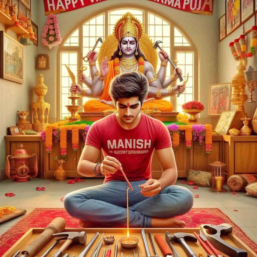 Vishwakarma Puja Ai Photo Editing