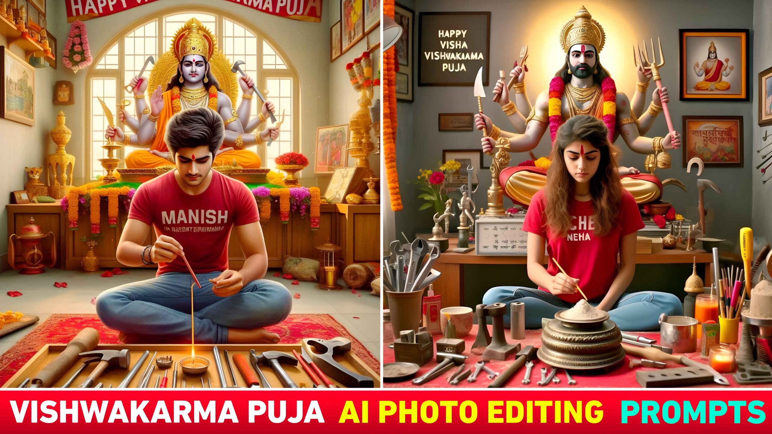 Vishwakarma Puja Ai Photo Editing | Bing Image Creator