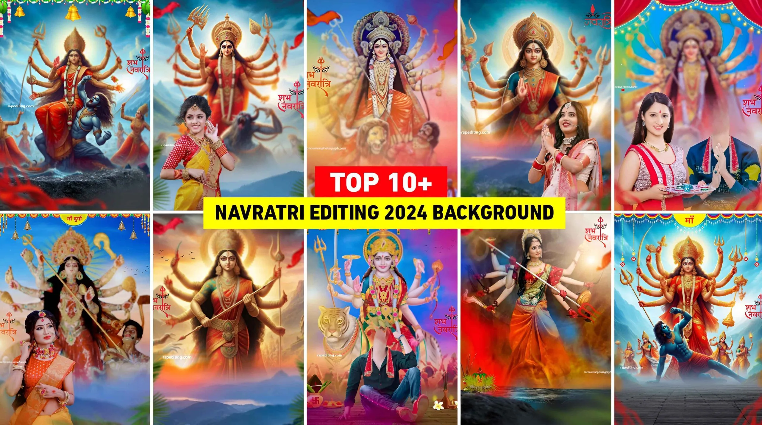 Navratri Photo Editing 2024 Background | Navratri Background