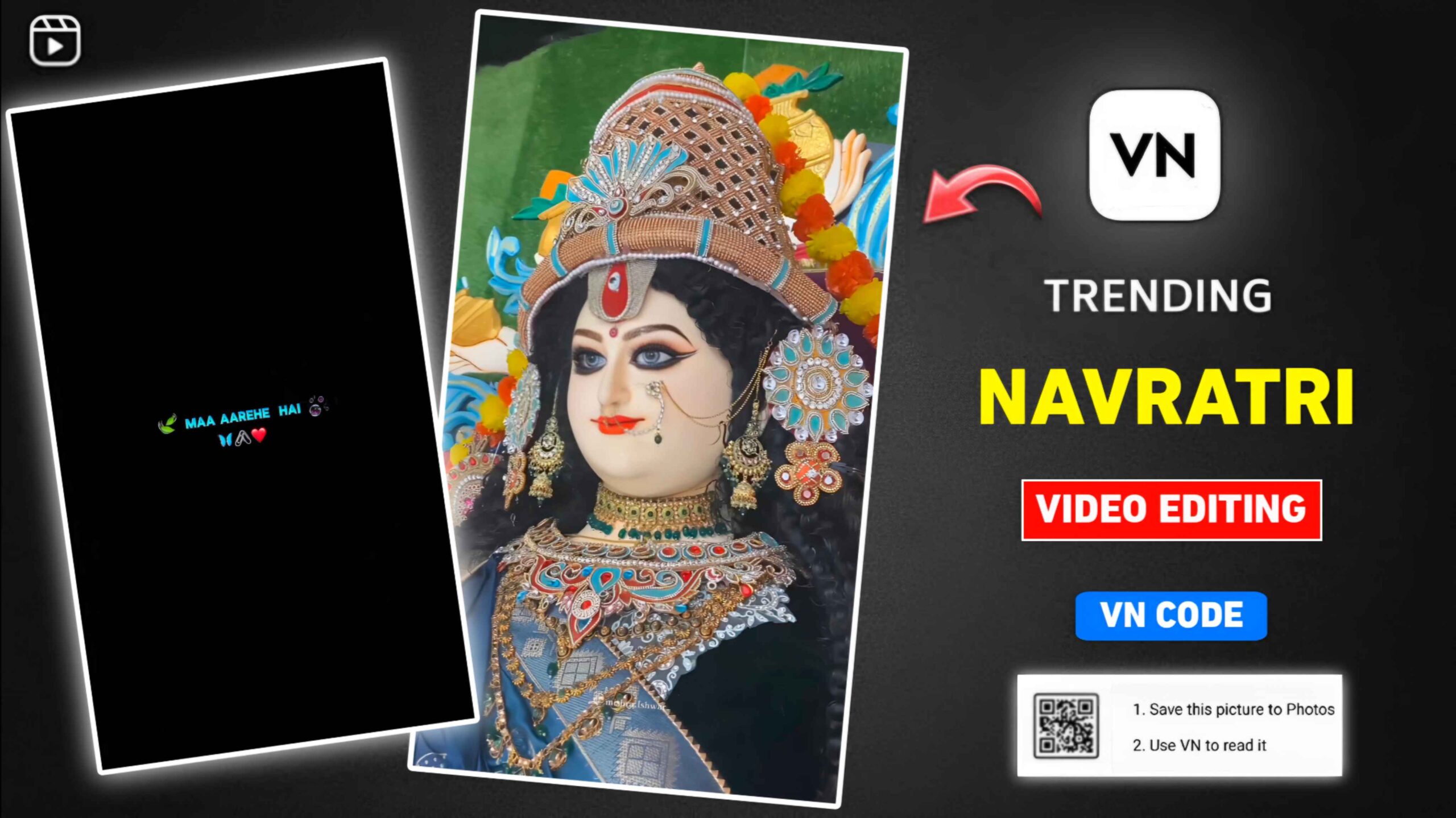 Navratri Video Editing Vn Template | Navratri Vn Code