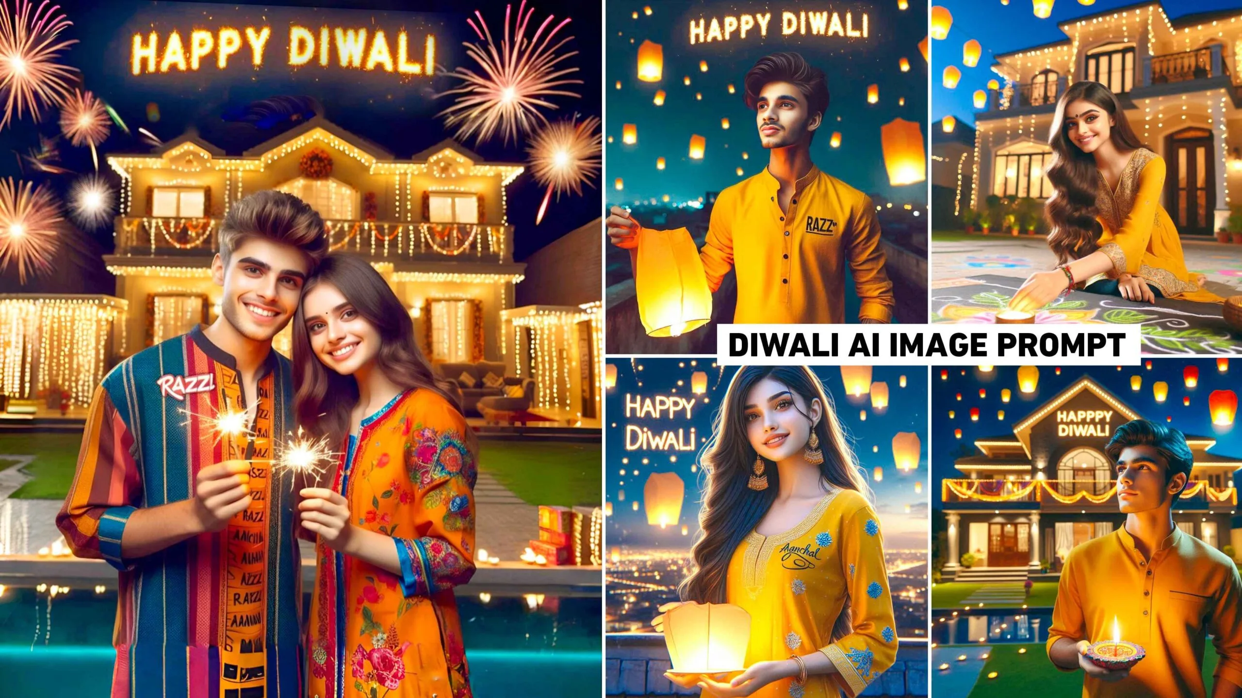 Diwali Ai Photo Editing Prompt | Bing Image Creator
