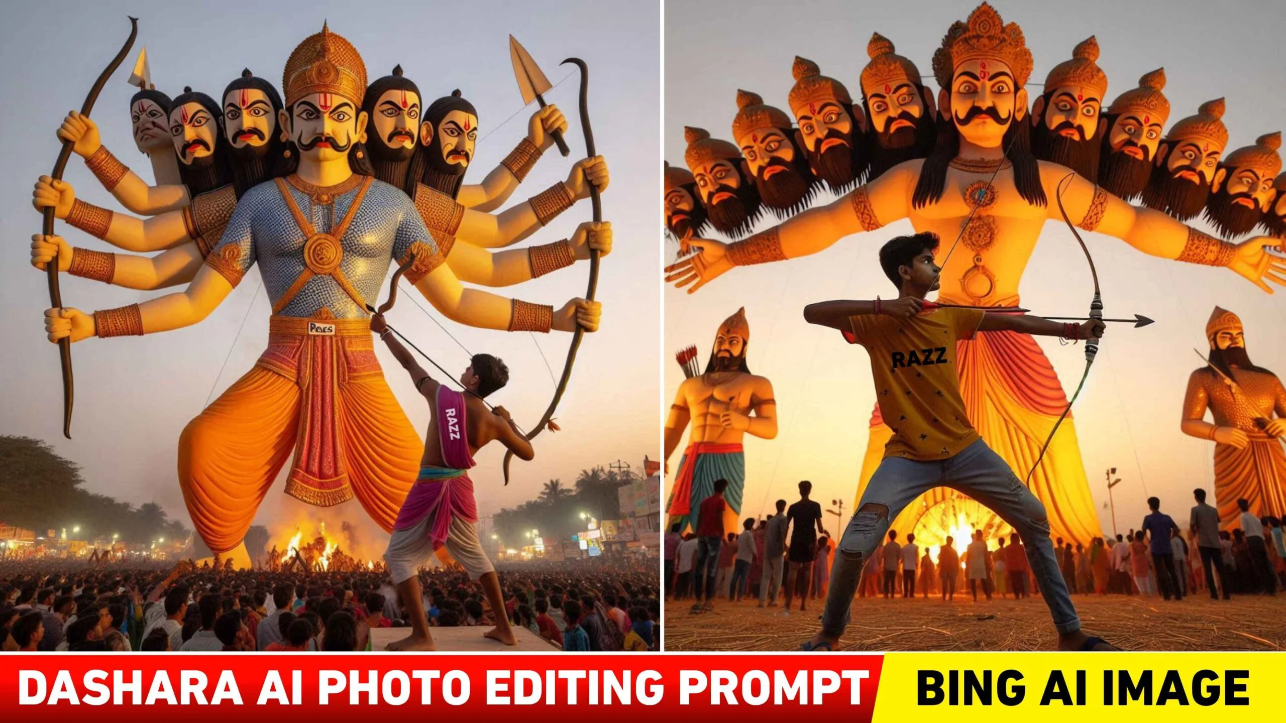 Dussehra Ai Photo Editing Prompt | Bing Image Creator