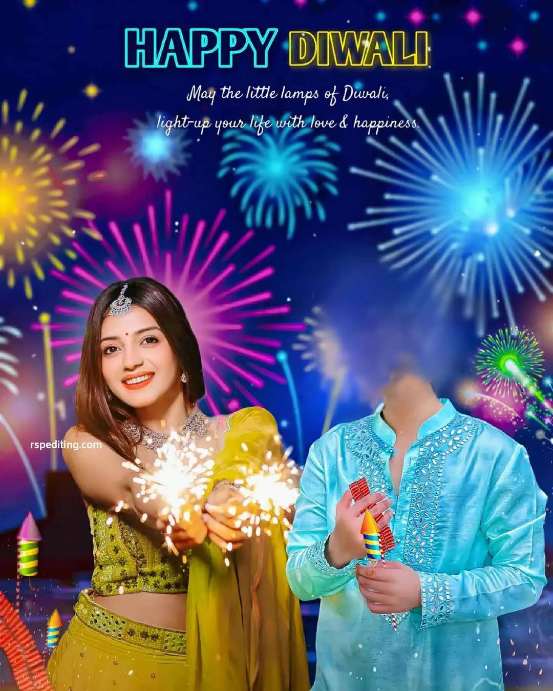 Add To Face Diwali Background