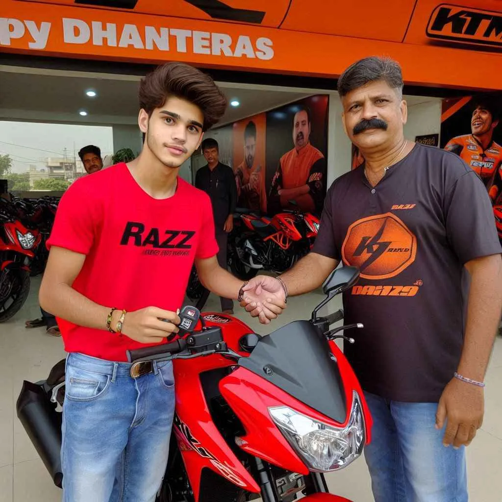 Dhanteras Bike Gift Ai Photo Editing