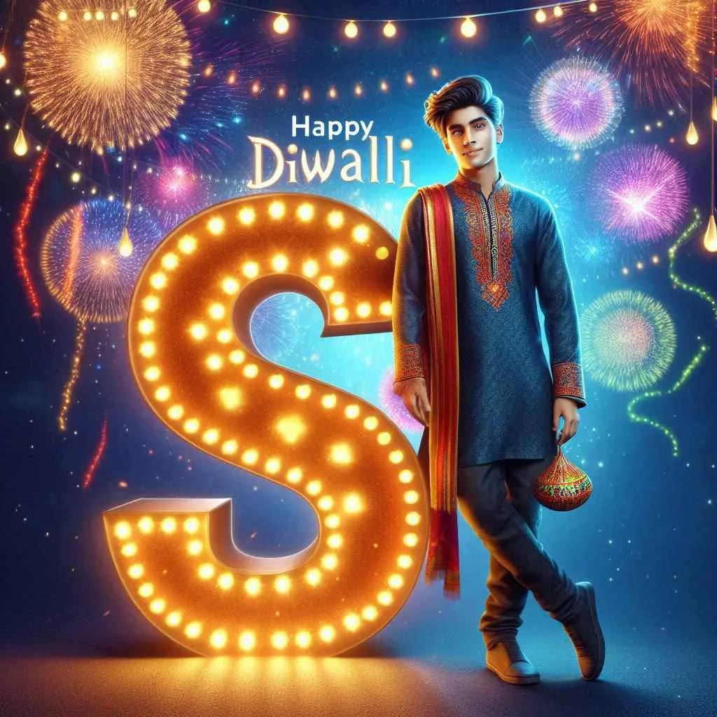 Diwali 3d Name Art AI Photo Editin