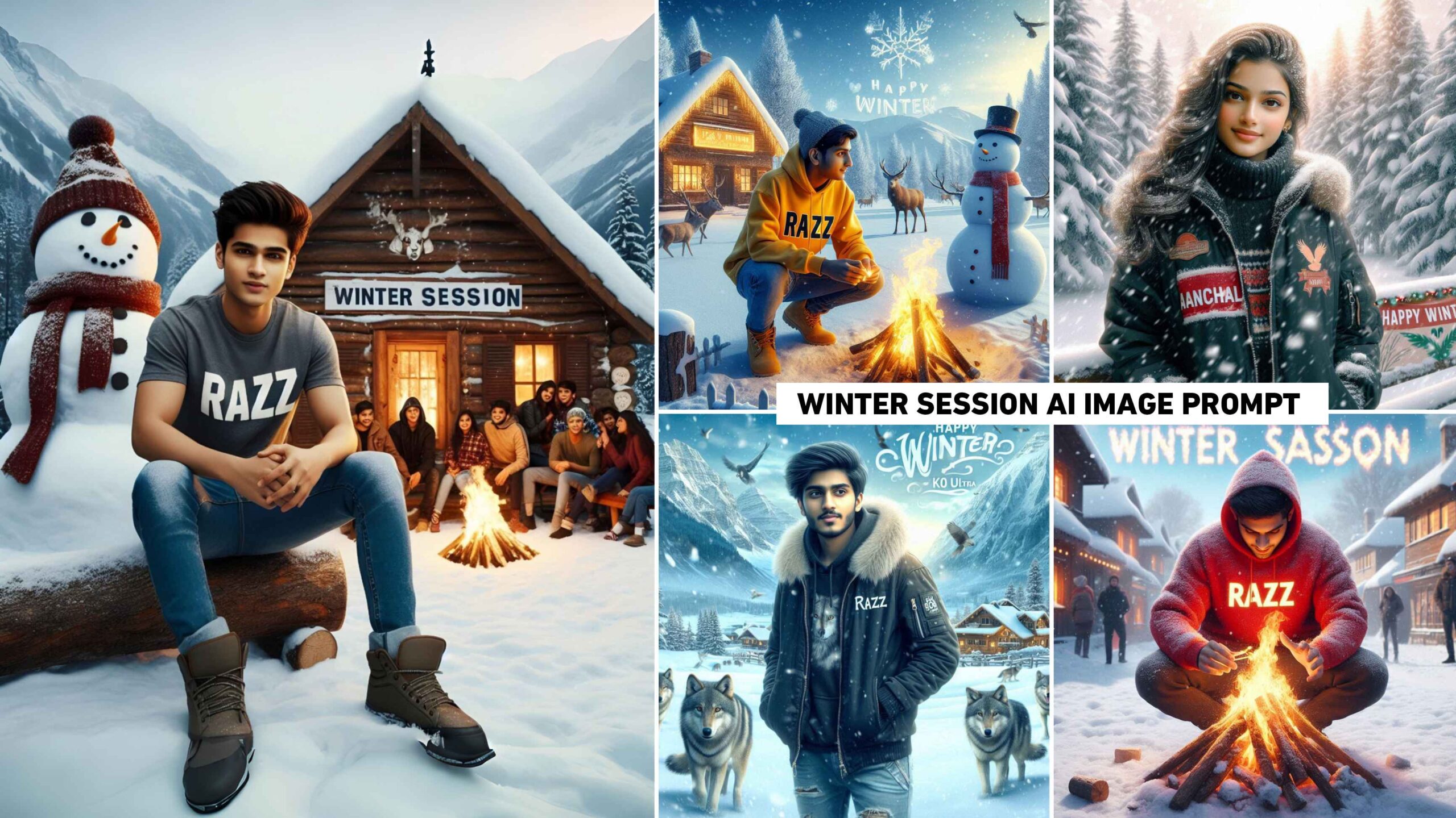 Winter Session Ai Photo Editing | Bing Image Creator