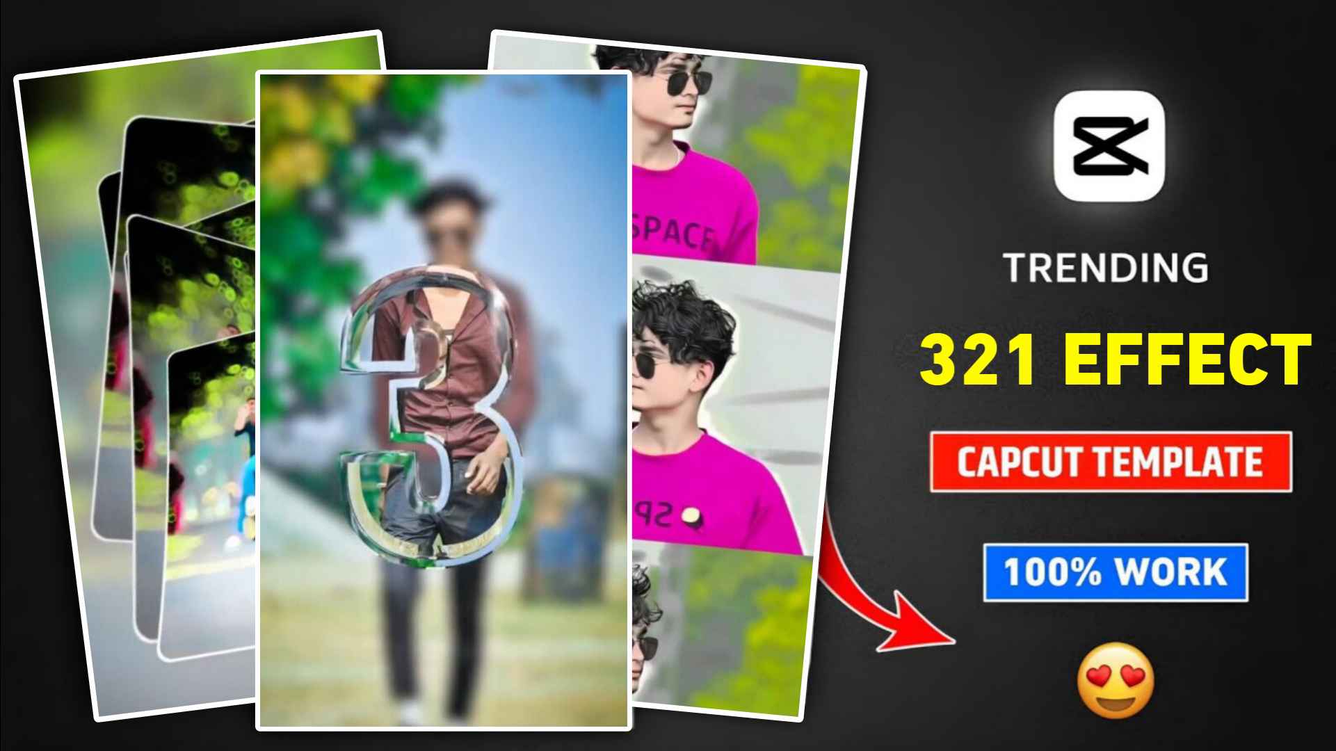 321 Countdown Effect Capcut Template Link 2025