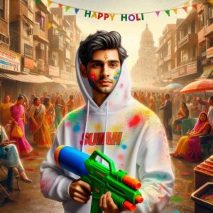 Happy Holi Ai Photo Editing