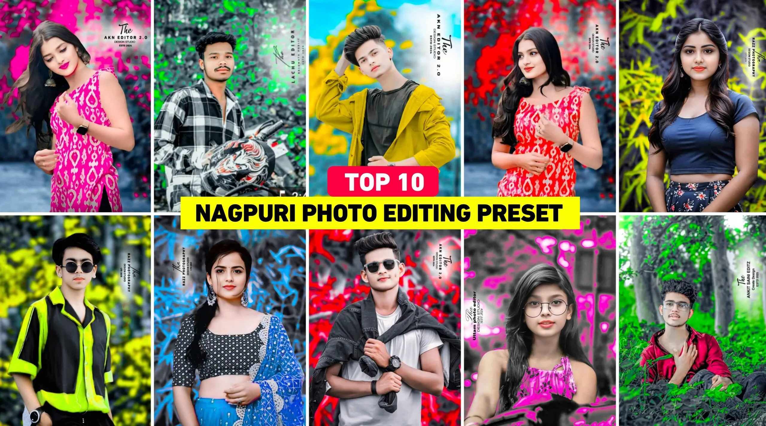 Top 10 Nagpuri Photo Editing Preset | Nagpuri Lightroom Preset