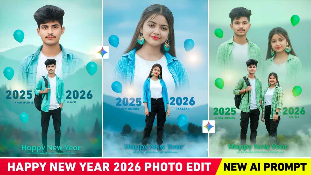 Gemini New Year 2026 Double Exposure Ai Photo Editing Prompts