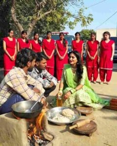 Girl car entry ai video editing