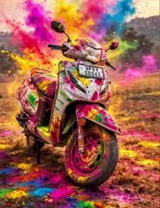 Bike holi prompt