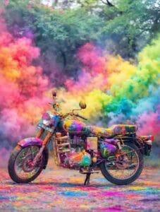 Holi bike prompt