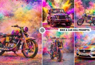 Bike & Car Holi Ai Photo Editing Prompts | Chatgpt Holi Prompt