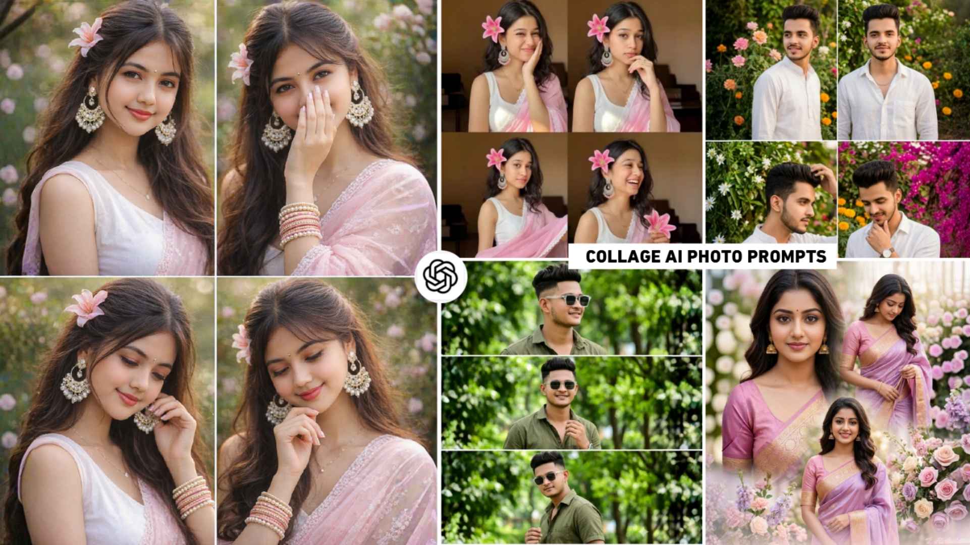 Boy & Girl Collage Style Ai Photo Editing Prompts | Chatgpt Ai