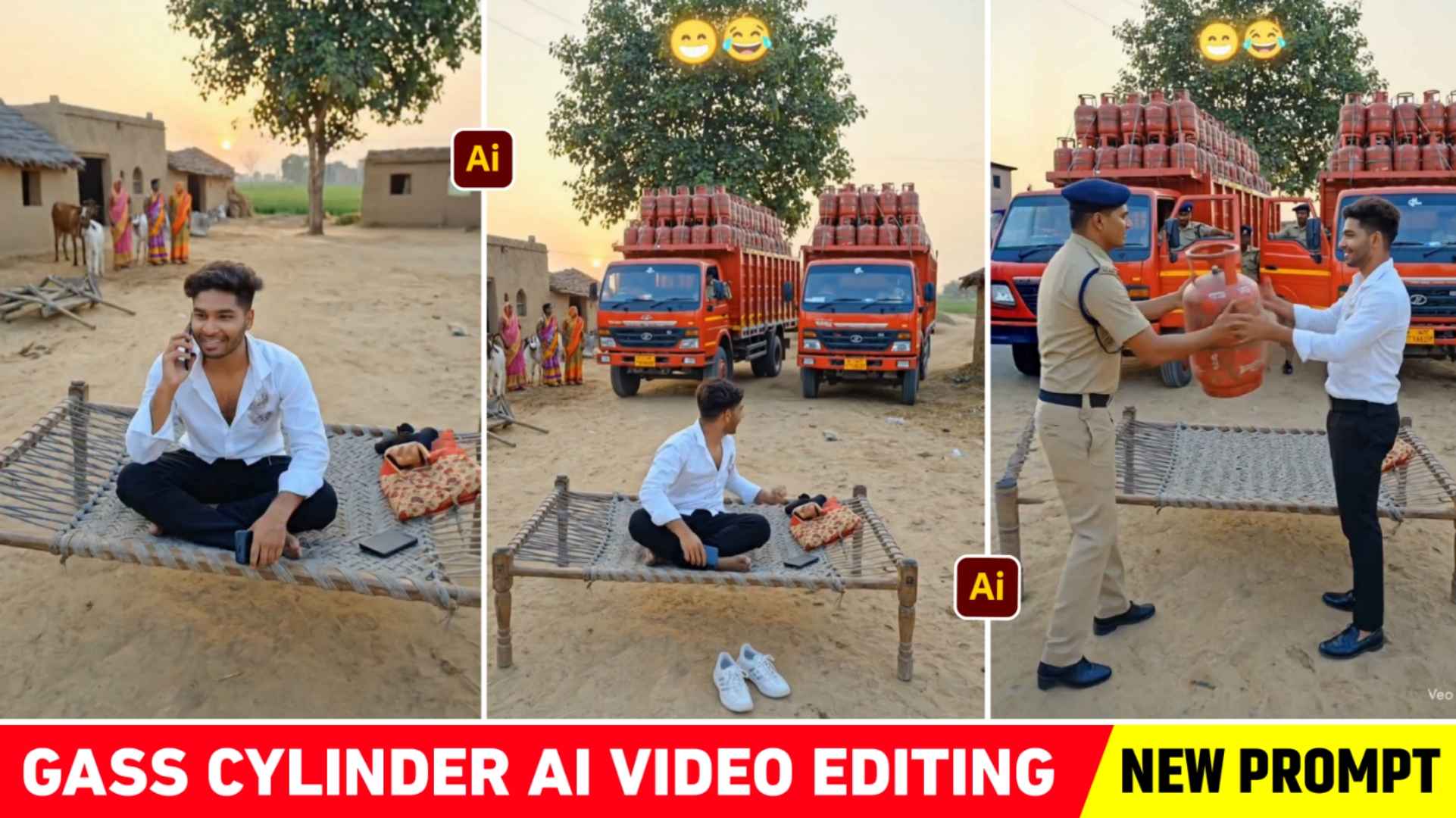 Trending Gass Cylinder Holding Ai Video Editing 2026