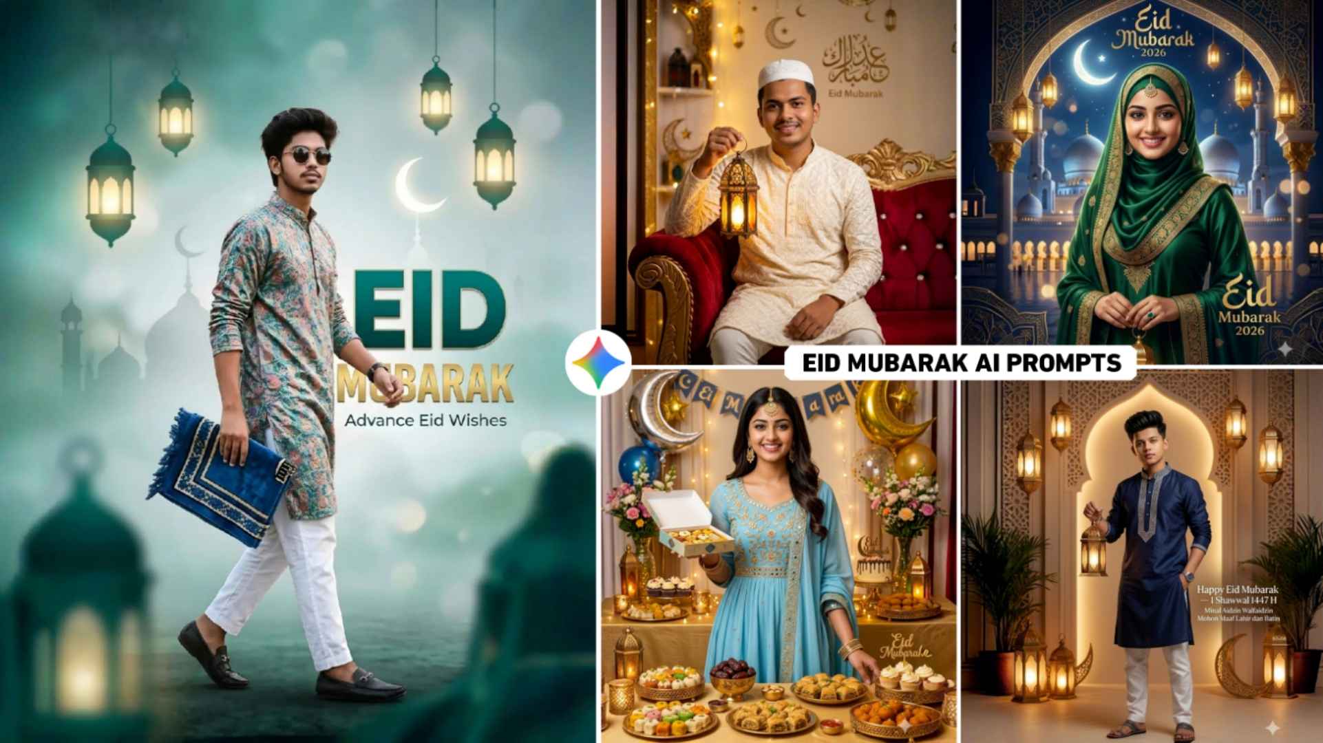 Eid Mubarak Ai Photo Editing Prompts 2026 | Google Gemini