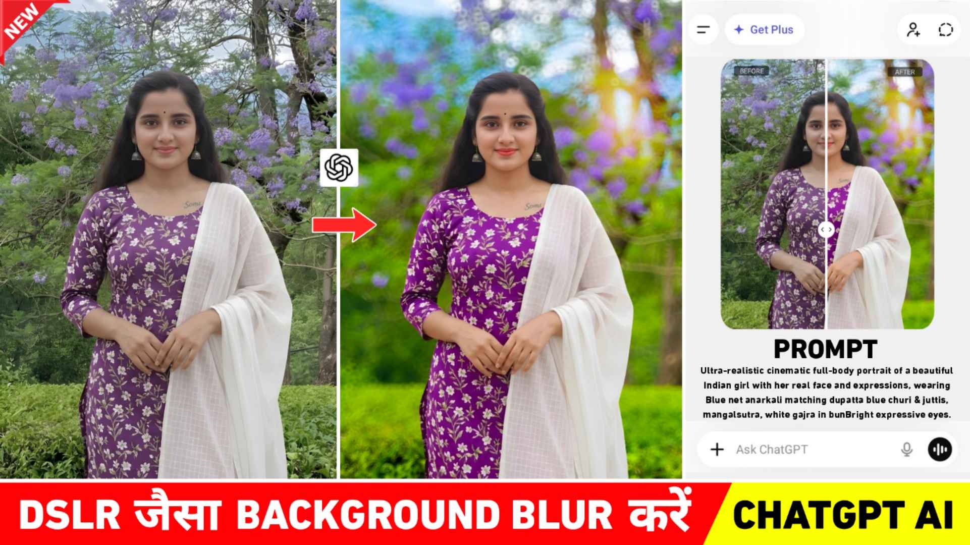 Chatgpt DSLR Background Blur Photo Editing Prompt 2026