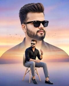 Double exposure ai photo editing