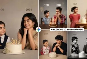 Gemini Childhood To Young Ai Photo Editing Prompts | Birthday Prompt