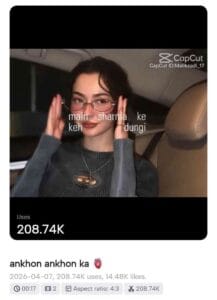 Ankhon Ankhon Ka Masla Capcut Template