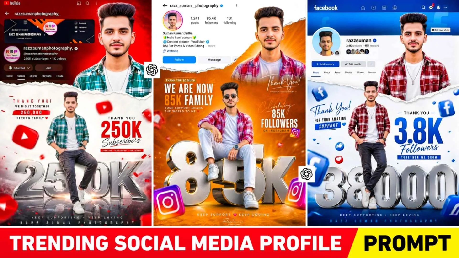 Instagram Milestone Poster Ai Photo Editing Prompts - Chatgpt Ai