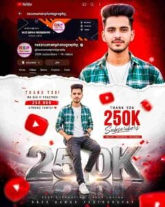 YouTube Milestone Poster Prompt