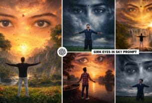 Girl Eyes In Sky Ai Photo Editing Prompts | New Trending Prompts