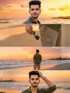 Sunset Beach Ai Prompt