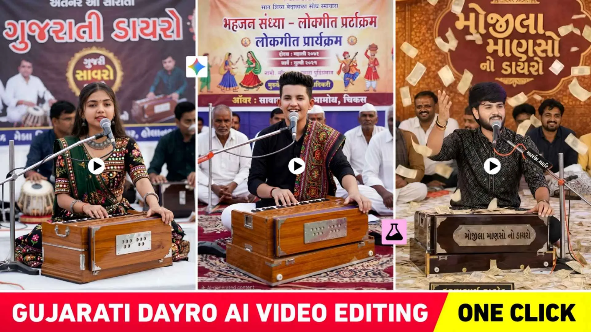 Trending Gujarati Dayro Ai Video Editing Prompts | Flow Ai & Gemini