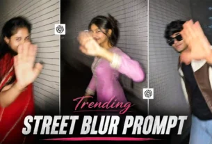 Street Blur Ai Photo Editing Prompt | Aesthetic Street Blur Prompt