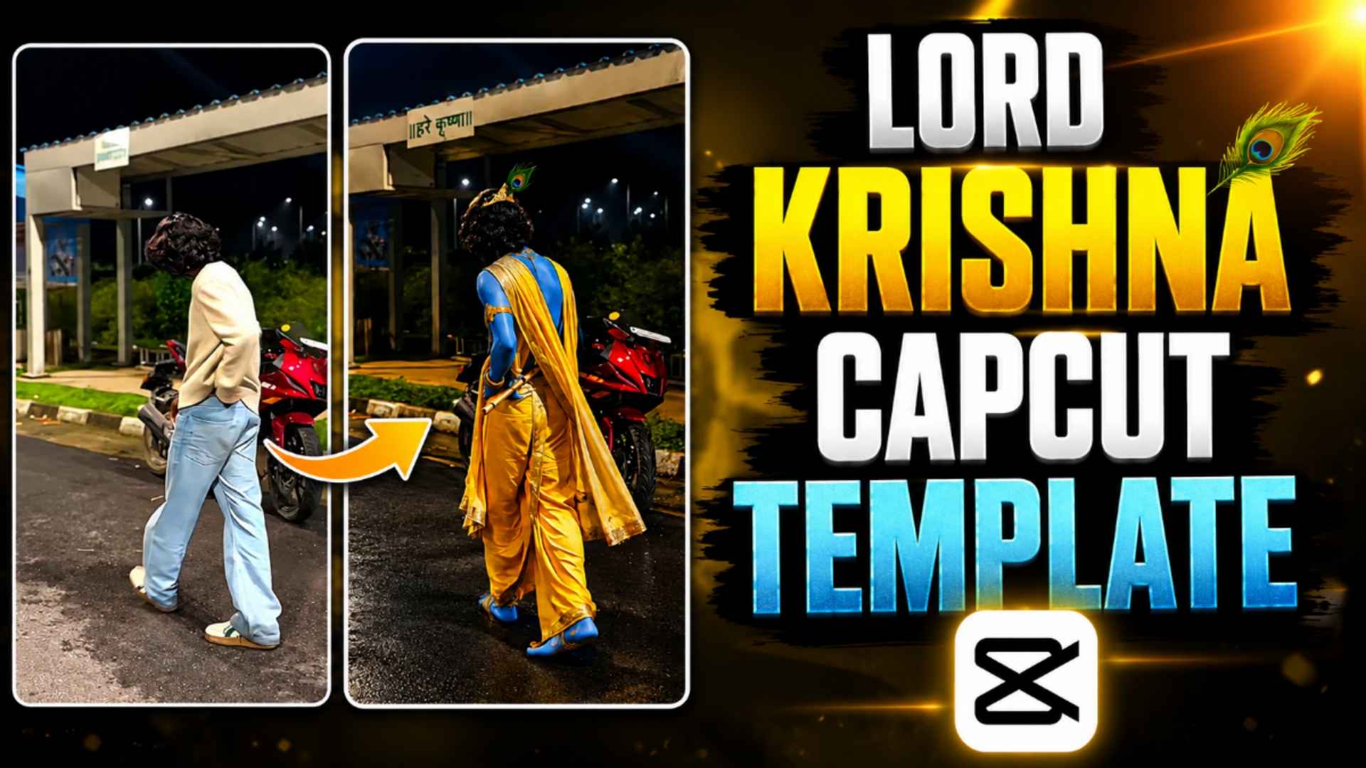 Lord Krishna Reels Editing Capcut Template 2026