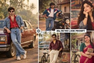Chatgpt 80s Retro Style Ai Photo Editing Prompts | 80s Prompt