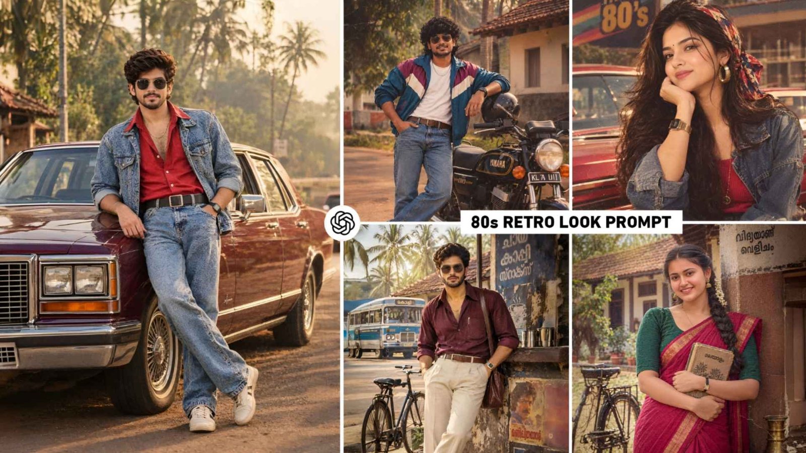 Chatgpt 80s Retro Style Ai Photo Editing Prompts | 80s Prompt