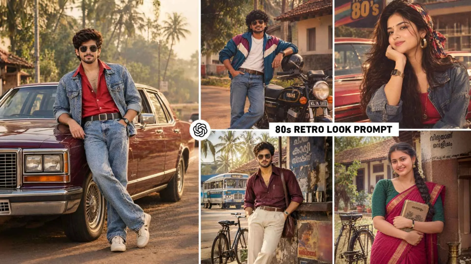 Chatgpt 80s Retro Style Ai Photo Editing Prompts | 80s Prompt