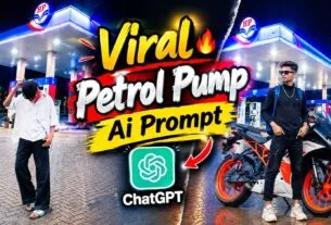 Night Petrol Pump Ai Photo Editing Prompt | New Trend Prompt