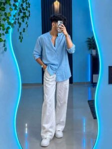 Blue Mirror Selfie Prompt